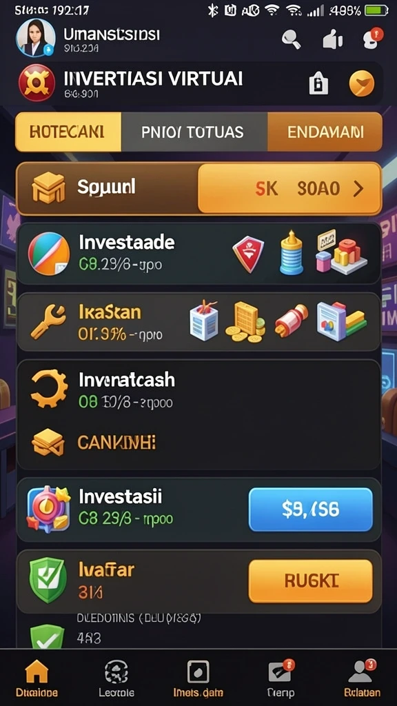 Screenshot dari level menantang dengan pemandangan indah.