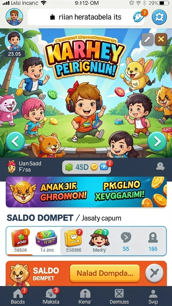 Tangkapan layar menunjukkan gameplay seru yang menantang.