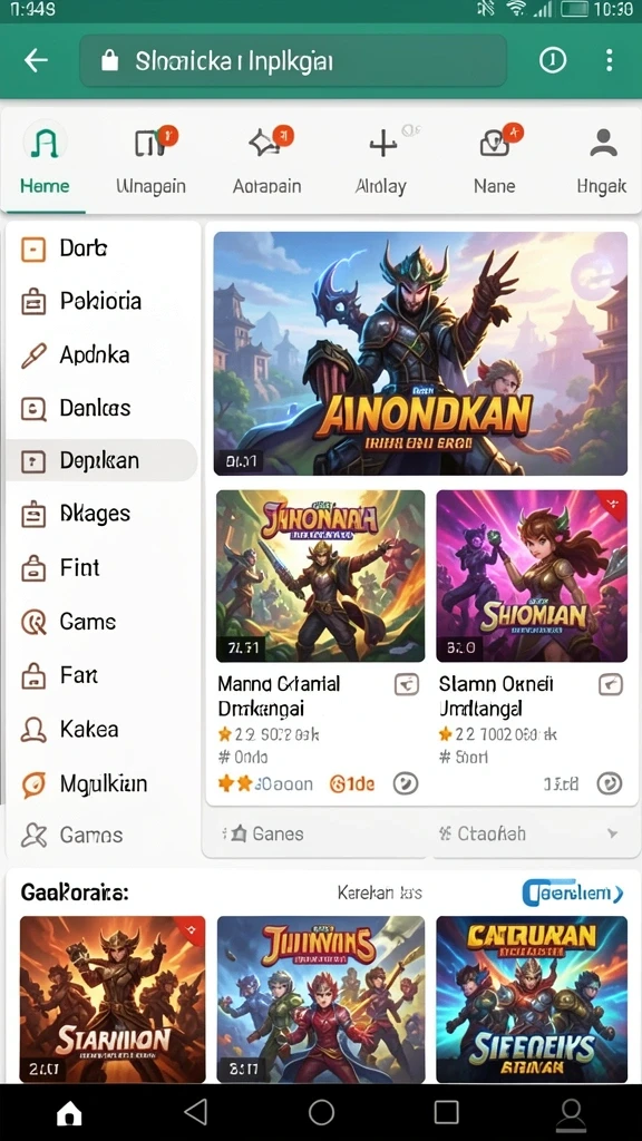 Screenshot menampilkan karakter utama dalam aksi.