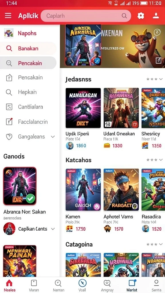 Tampilan awal yang memukau dan informatif.