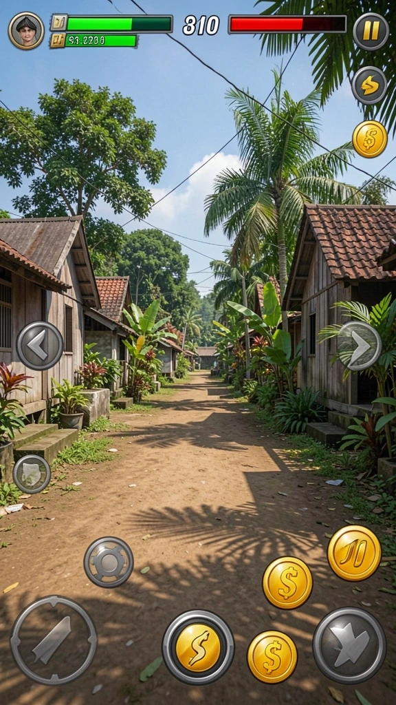 Tampilan antarmuka permainan yang intuitif dan menarik.