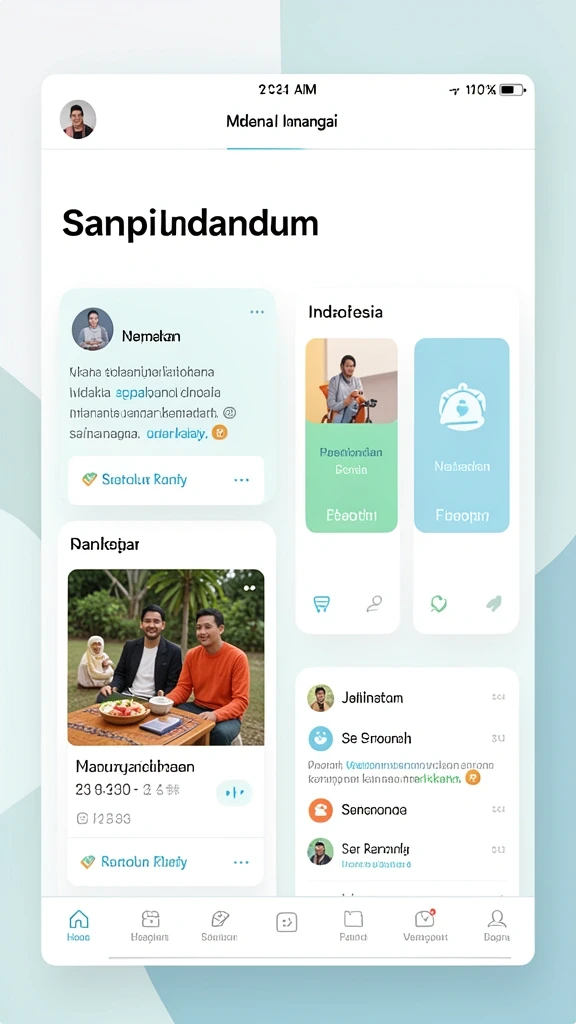 Tampilan awal yang menarik perhatian.