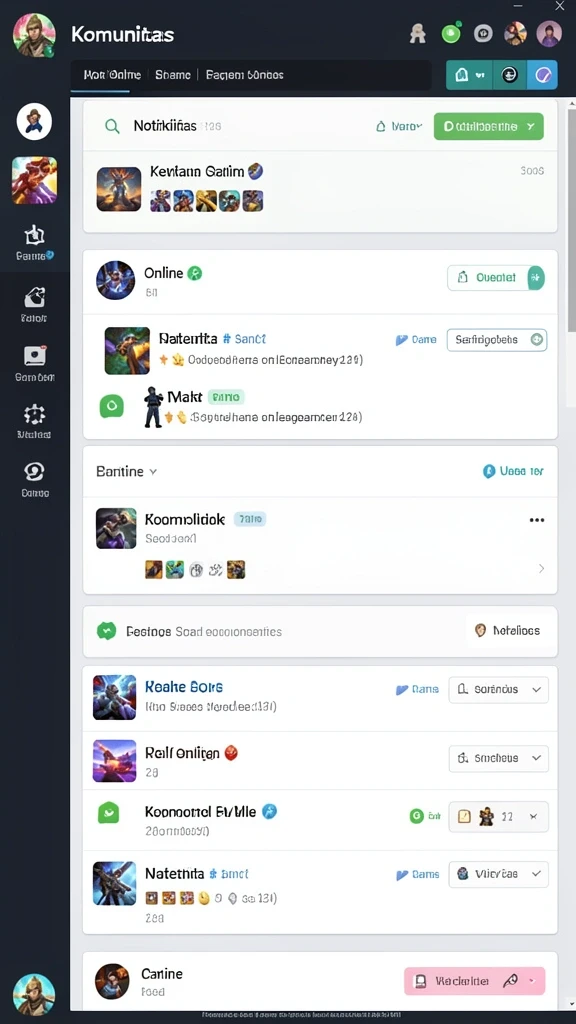 Screenshot menunjukkan karakter yang dapat dipilih oleh pengguna.