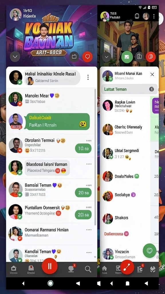 Menu pengaturan yang mudah diakses untuk penyesuaian.