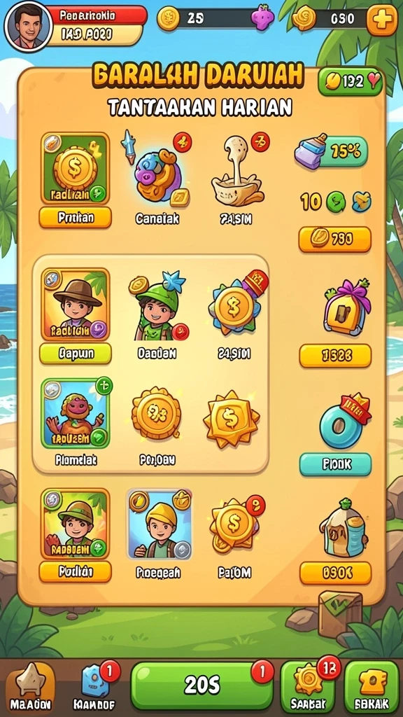 Mode permainan yang variatif dan seru.