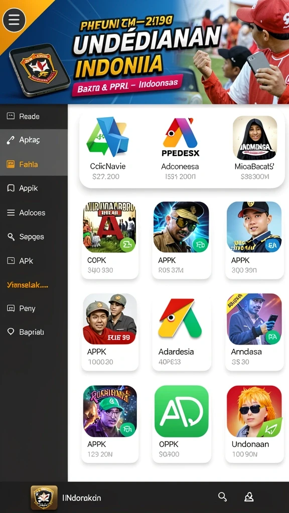 Antarmuka pengguna yang intuitif dan menarik.
