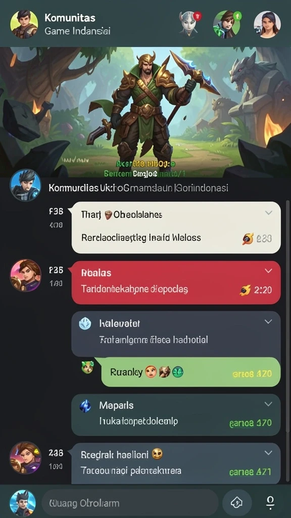 Komunitas aktif yang saling mendukung dalam permainan.