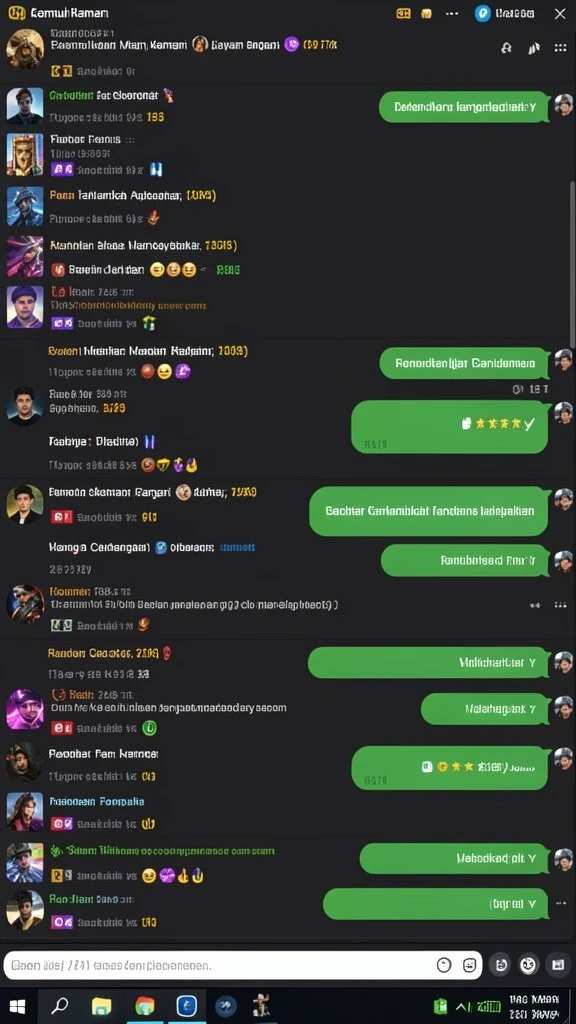 Menampilkan karakter utama di pulau yang indah.