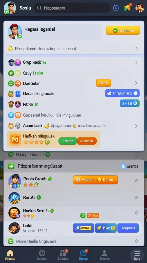 Tangkapan layar menunjukkan fitur multiplayer yang menarik.