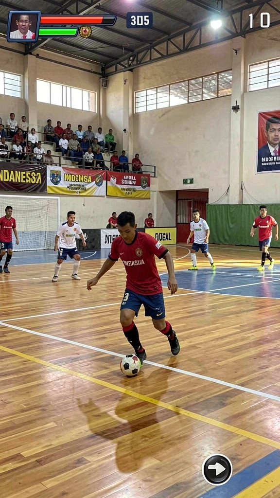Tampilan karakter hero yang menarik.