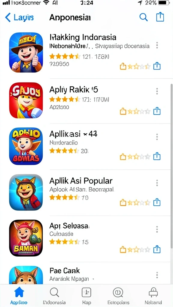 Kompetisi seru dengan pemain lain secara online.