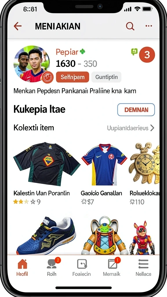Tampilan awal aplikasi QQSTAR yang menarik dan user-friendly.