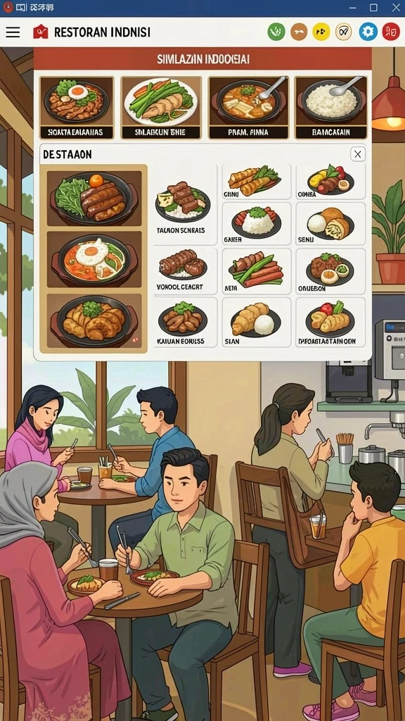 Tampilan antarmuka yang menarik dan modern.