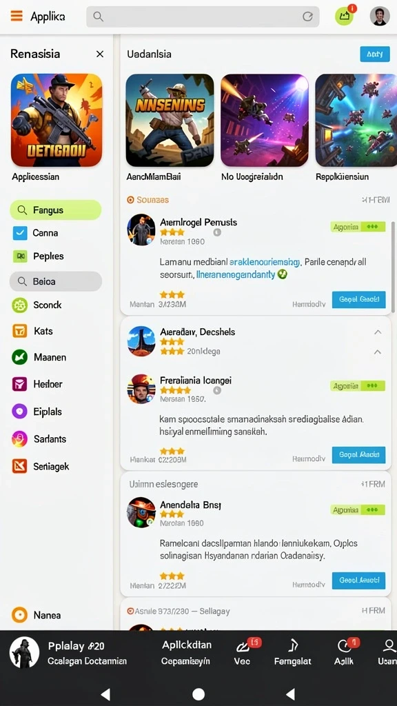 Tantangan seru di setiap level yang dimainkan.