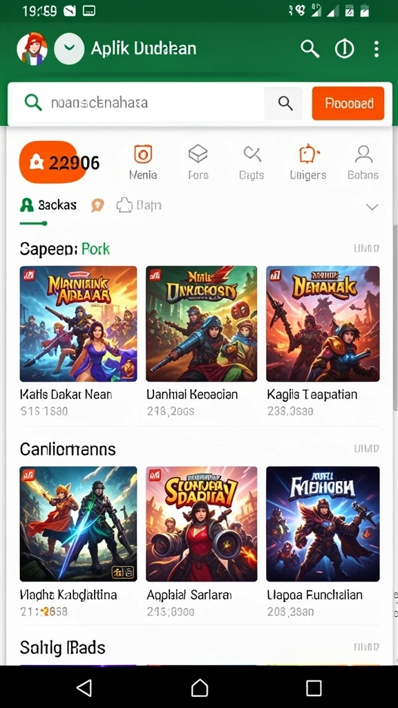 Fitur interaksi sosial yang memungkinkan bermain bersama teman.